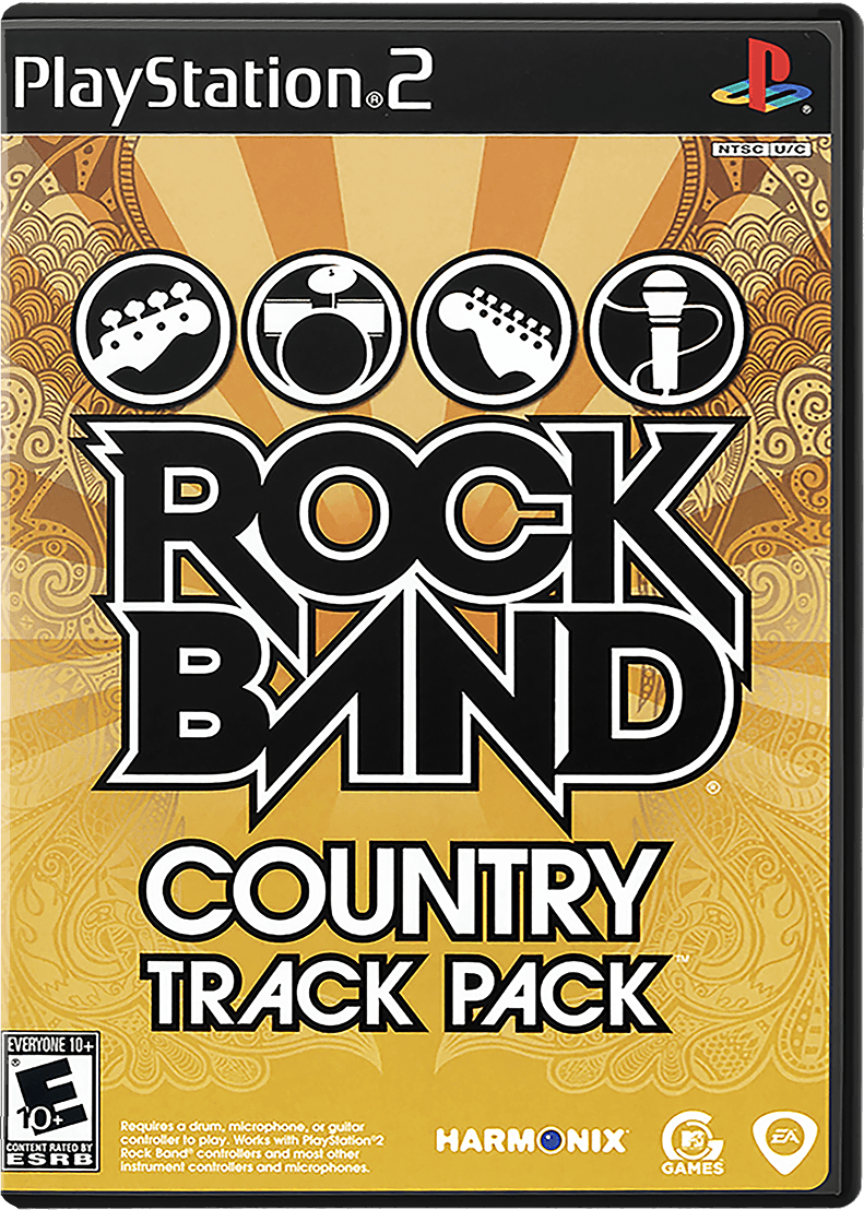 Rock Band Country Track Pack box art for Playstation 2